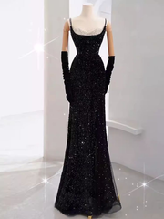 Mermaid Long Prom Dresses New Arrival Sexy Slit Evening Dresses