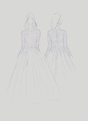 2025 Newest A Line Long Sleeves Tulle With Appliques Wedding Dresses