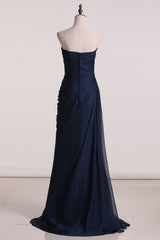 Prom Dresses A Line Elegant Chiffon With Ruffles Long Evening Dresses