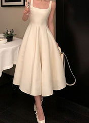 New Women Fashion Elegant Prom Midi Dresses Vintage Princess Female Evening Party Dresses