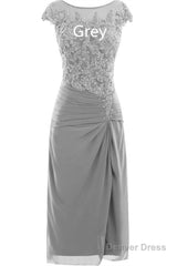 Cap Sleeve Beaded Mother of Bride Dress