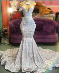 Glamorous Sequins Mermaid Long Evening Prom Dress Online