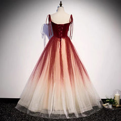 Fairytale Red Gradient Prom Dresses