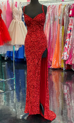 Sparkle Red BodyCon lovert langdurig prom -jurken