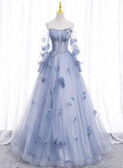 Vestido de noiva sonhador fada floral uma linha vestido de festa para garotas elegante lindo vestido de noite vestido de formatura vestido de baile de formatura
