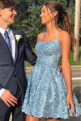 Lace Homecoming Dresses,Short Prom Dresses,Back To School HOCO Dresses