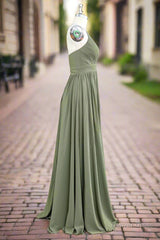 Affordable Spaghetti Straps Chiffon Bridesmaid Dresses