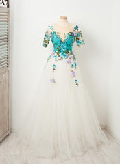 chic appliques tulle homecoming Dresses beautiful floor length homecoming Dresses