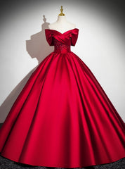 Ball Gown Satin Off the Shoulder Appliques Quinceanera Dresses