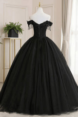 Black Off Shoulder Sweet 16 Formal Dresses with Lace Black Formal Dresses prom Dresses shops