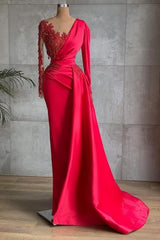 Red Prom Dresses Long Cheap | Evening dresses with sleeves