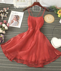 Cute Tulle Backless Short Dresses, Mini Homecoming Dresses