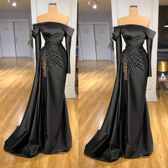 Modest Evening Dresses, Black Evening Dresses, Prom Dresses