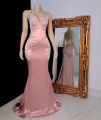 Pink Long Prom Dresses, Evening Dresses