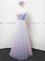 Colorful Tulle Pleats Sweetheart Bridesmaid Dresses