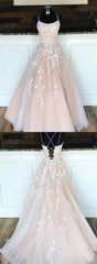 Custom made tulle lace long prom Dresses, evening Dresses