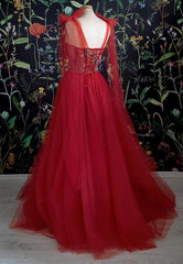 Gorgeous Red Long Evening Dresses, Prom Dresses