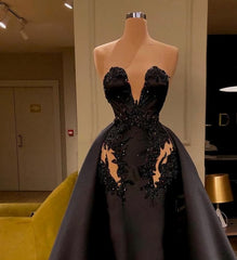 Custom Black African Wedding Reception Gown Satin Black Wedding Dresses, African Lace Wedding Dresses, Mermaid Prom Dresses, Evening Party Dresses