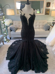 Black Wedding Dresses, Gothic Wedding Dresses, Mermaid Black Dresses, A Line Wedding Dresses, Black Lace Wedding Dresses, Illusion Back Wedding Dresses