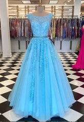 long prom Dresses with appliques and beading grad Dresses long 8th graduation Dresses school dance Dresses