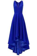 Royal Blue Hi Low Prom Dresses