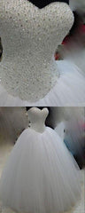 Wedding Dresses, New White Ivory Beadding Wedding Dresses, Bridal Gown