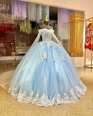 Gorgeous Light Blue Quinceanera Dresses With Cape Princess Birthday Sweet 15