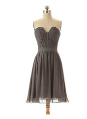 Grey bridesmaid Dresses chiffon bridesmaid Dresses short bridesmaid Dresses