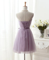 Lovely Tulle Short Homecoming Dresses, Scoop Simple Cute Prom Dresses Grduation Dresses