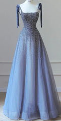 Luxurious Spaghetti-Strap Tulle A-Line Mermaid Prom Dresses