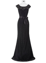 New Long Mother of the Bride Dress Black Wine Red Lace Dresses for Wedding