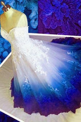 Popular Prom Dresses,Colored Prom Dresses, Sweetheart Appliques Prom Dresses,Modern Wedding Dresses