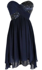 Spark Queen Short Prom Dresses, Cheap Prom Dresses, Beading Prom Dresses, Blue Prom Dresses, Cheap Homecoming Dresses