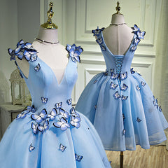 Homecoming Dresses, Blue Homecoming Dresses, Sweet 16 Dresses, Sexy Homecoming Dresses, Cute Cocktail Dresses