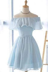 Short Prom Dresses, Blue Homecoming Dresses, School Dance Dresses, Ip1444