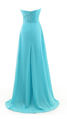 Sweetheart Beading Floor-length Chiffon Evening Dresses