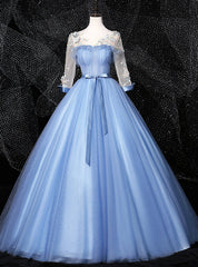 Purchase Your Favorite Sky Blue Ball Gown Tulle Short Sleeve Plesta Appliques Quinceanera Dresses