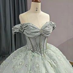 Quinceanera Dresses Elegant Grey Quinceanera Dresses Sweetheart Sleeveless Ball Gown Party Dresses