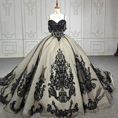 Quinceanera Dresses Elegant Spaghetti Straps Embroidery Ball Gown Prom Dresses