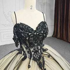 Quinceanera Dresses Elegant Spaghetti Straps Embroidery Ball Gown Prom Dresses