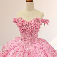 Quinceanera Dresses Luxury Ball Gown Appliques Off the Shoulder Sweet Dresses Beading