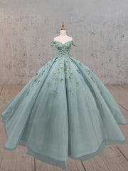 Robes de quinceanera à épaules à épaules à épaules dénirées