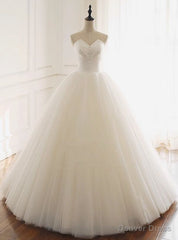 Satin Tulle Strapless Button Wedding Dress