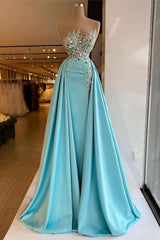 Sexy Sleeveless Sparkly Sequins Mermaid Prom Dresses with Detachable Train