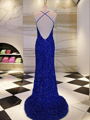 Sheath V-neck Sequin Sweep Train Velvet Sequins Dresses