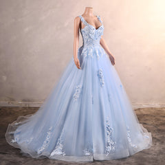 Süße 16 Korsett Binde Back Ballkleid Hellblau Quinceanera Kleider Zug ärmellose Schatz Tüll Cowl Rücken mit Perlen Applikationen