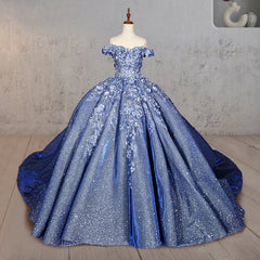 Schatz Ballkleid außerhalb der Schulter Quinceanera Kleider mit 3D-Blume und Perlen