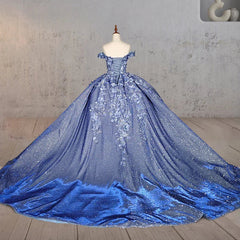 Schatz Ballkleid außerhalb der Schulter Quinceanera Kleider mit 3D-Blume und Perlen