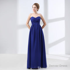 Sweetheart Chiffon A Line Bridesmaids Dresses