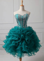 Trendy Organza Homecoming Dresses, Sweet Heart Homecoming Dresses